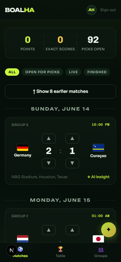Predict every score