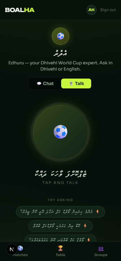 Talk — and it talks back
